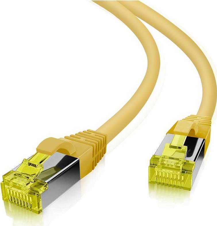 Cavo patch Helos S/FTP Cat 6a giallo 5,5 m