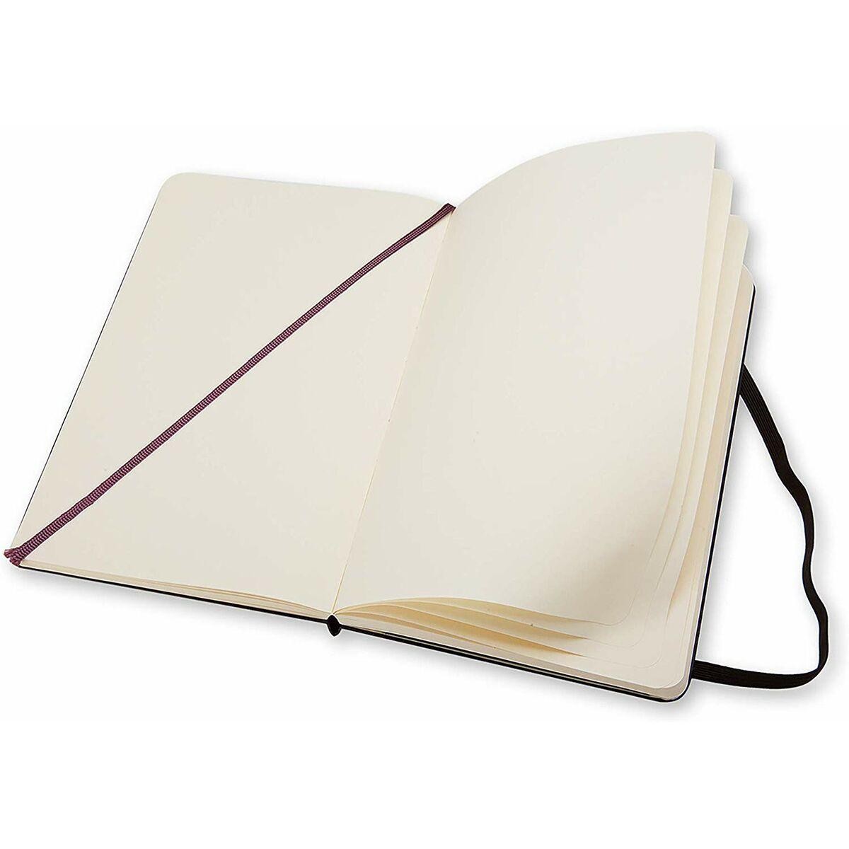 Taccuino a pagina bianca large 13x21 cm copertina rigida Moleskine nero QP062