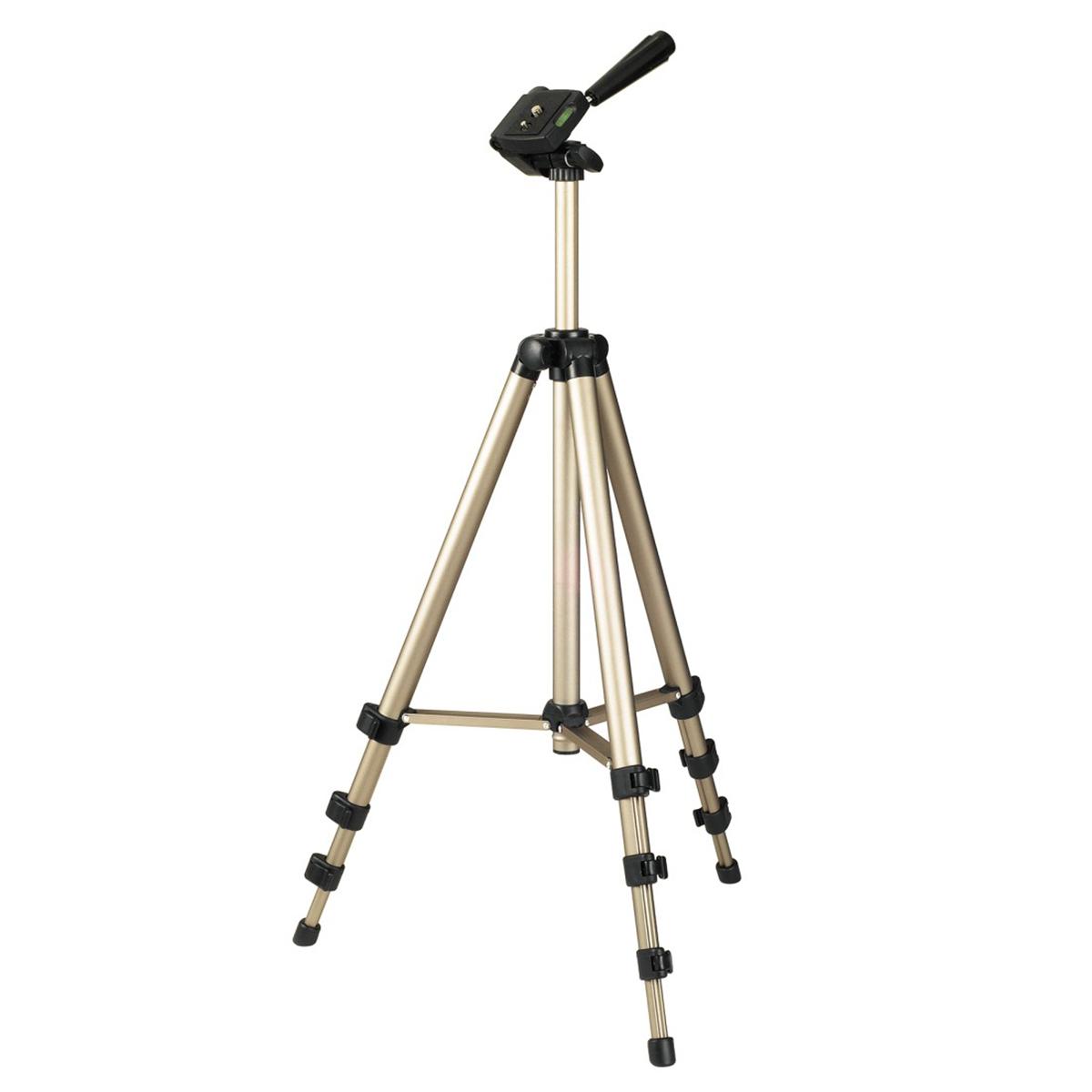 Hama Treppiedi "Star 700 EF Digital" argento (425 - 125 cm) testa 3D con sgancio rapido gambe in 4 sezioni con borsa per traspo