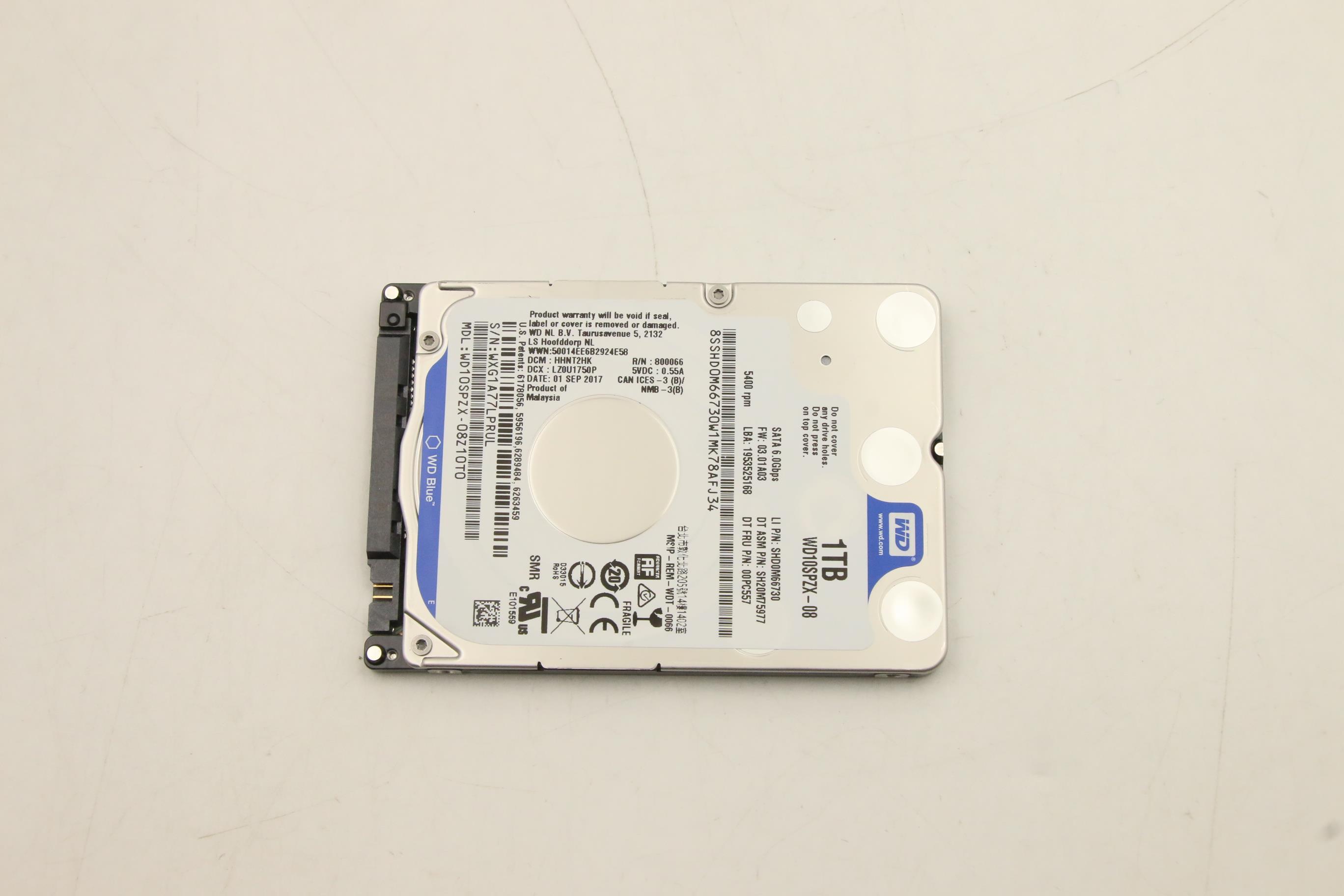 Lenovo 00PC557 disco rigido interno 1 TB 5400 Giri/min 2.5" Serial ATA III