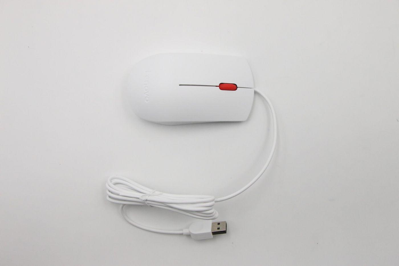 Mouse USB Rotella Bianco-Rossa
