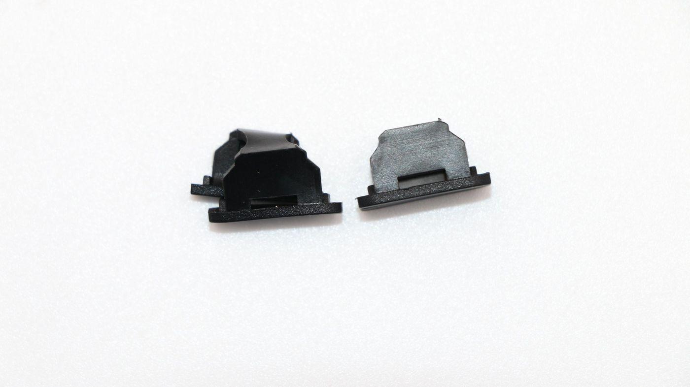 RUBBER Cerniera Gomma Nera