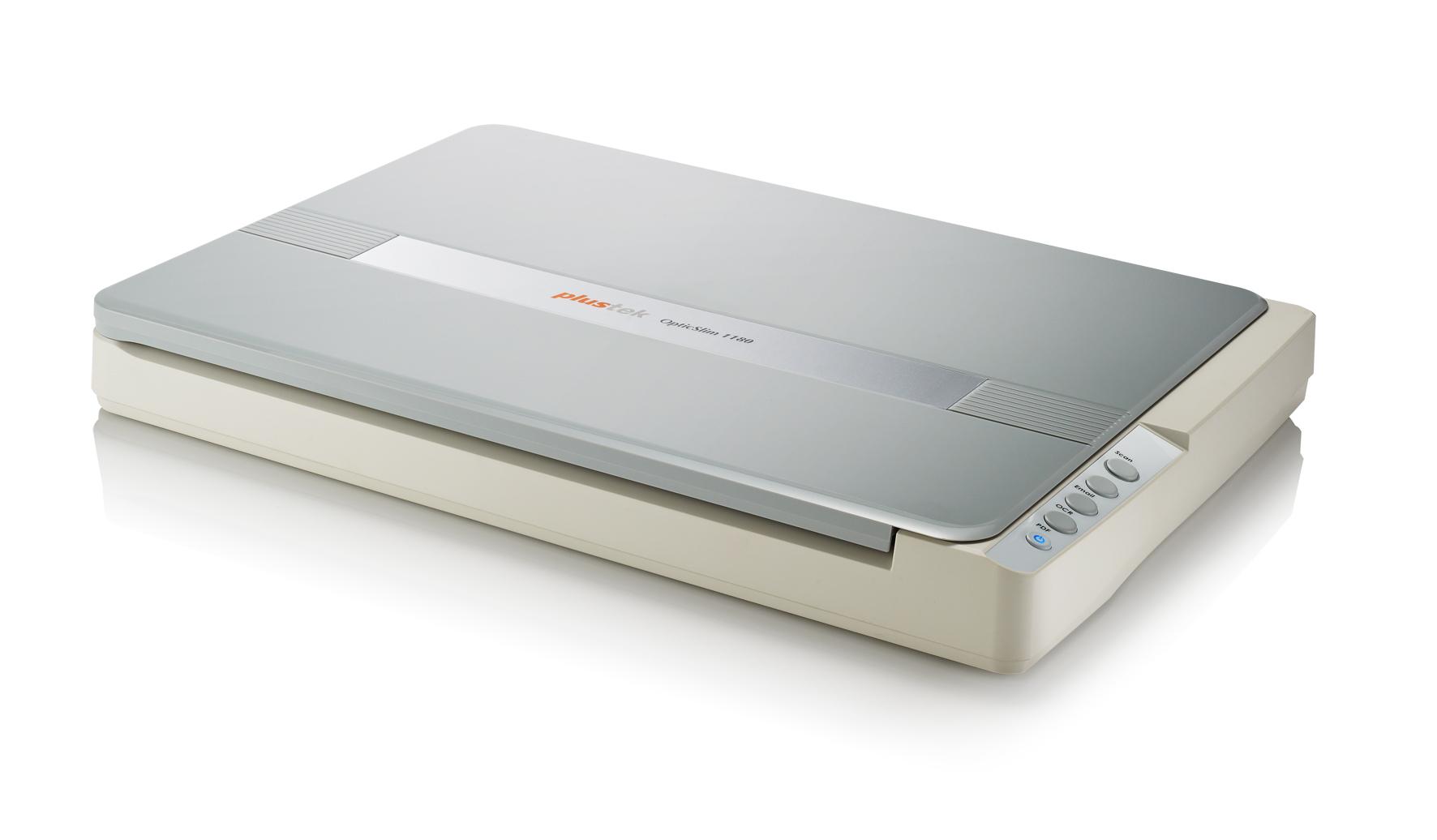 Plustek OpticSlim 1180 Scanner piano 1200 x 1200 DPI A3 Argento, Bianco (OPTICSLIM 1180 - A3+ FLACHBETTSCANNER CIS)