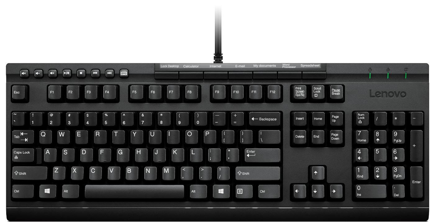 Lenovo Enhanced Performance Gen II tastiera USB Portoghese Nero