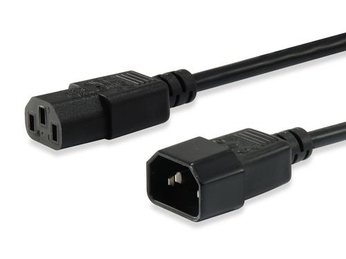 Equip 112101 cavo di alimentazione Nero 3 m Accoppiatore C13 Accoppiatore C14