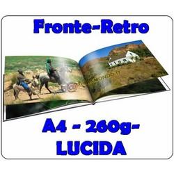 CARTA A4 FOTOGRAFICA PREMIUM - LUCIDA - FRONTE RETRO - A4 - 250/260g - 20 FOGLI