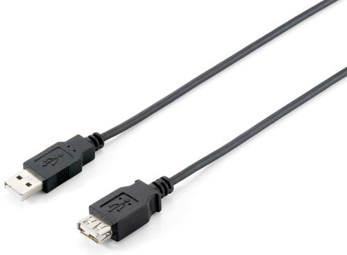 Equipaggia 128851 cavo USB 3 m USB 2.0 USB A Nero