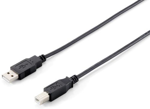 Equipaggia 128862 cavo USB 5 m USB 2.0 USB A USB B Nero