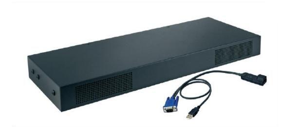 Montaggio a rack interruttore KVM nero