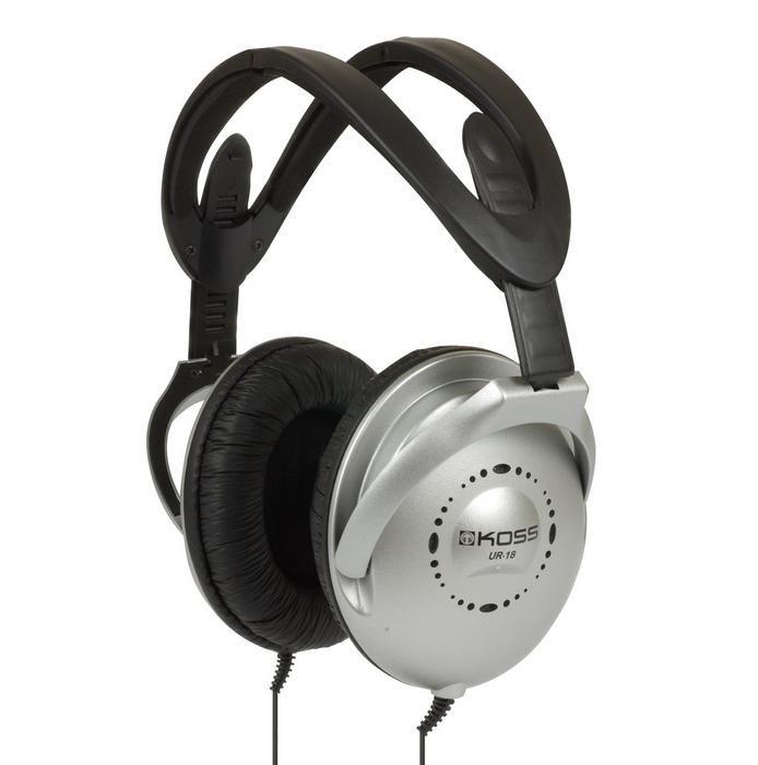 Koss UR18 Cuffie Cablato A Padiglione MUSICA Nero, Argento (Koss UR18 - hovedtelefoner)