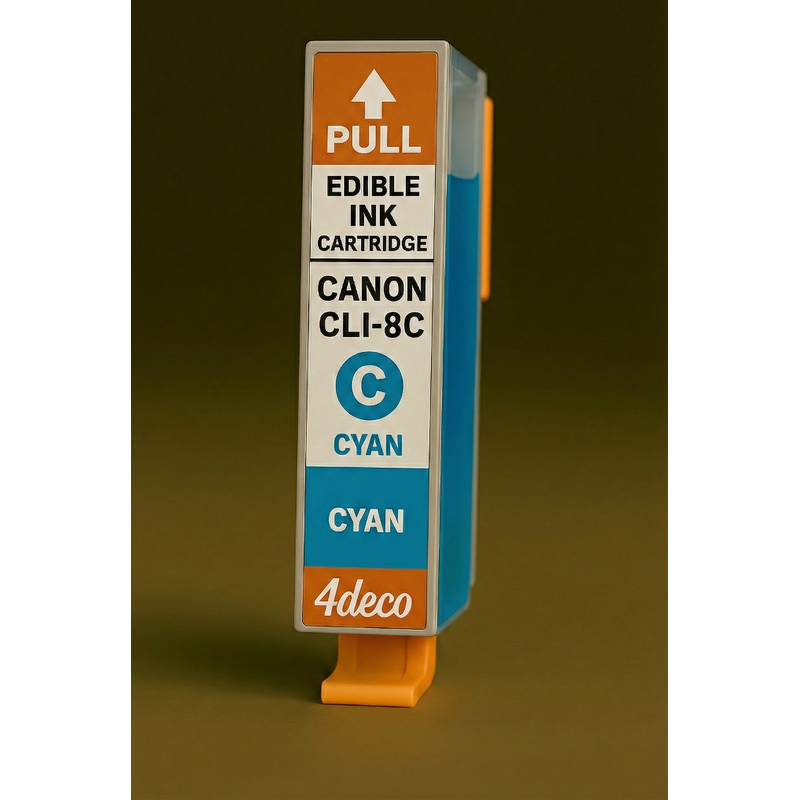 Inchiostro Commestibile CLI-8C Ciano per Canon Con Chip