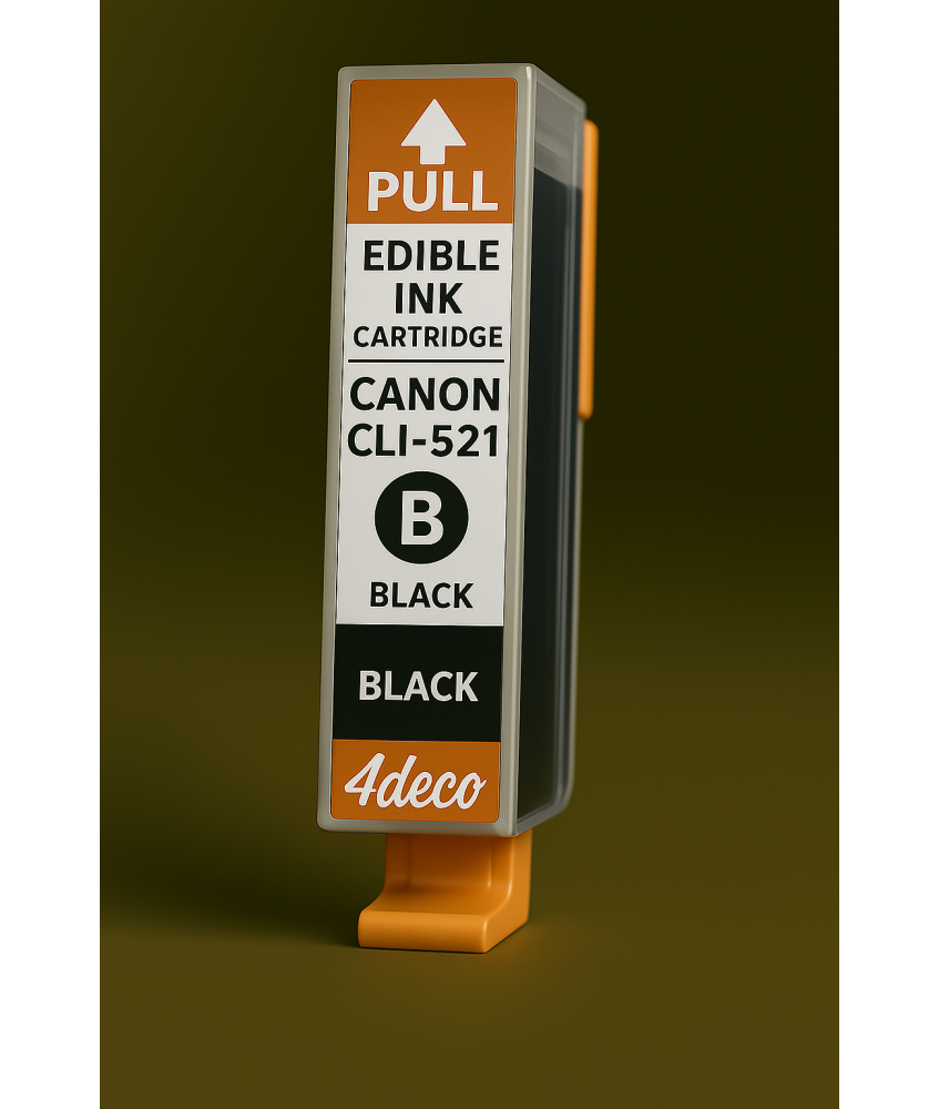 Inchiostro Commestibile CLI-521Bk Nero con Chip Canon