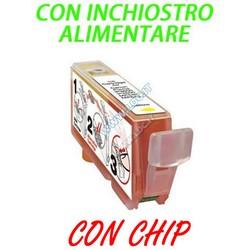CLI-526Y CON CHIP - CARTUCCIA ALIMENTARE COMPATIBILE CANON CLI-526Y GIALLO
