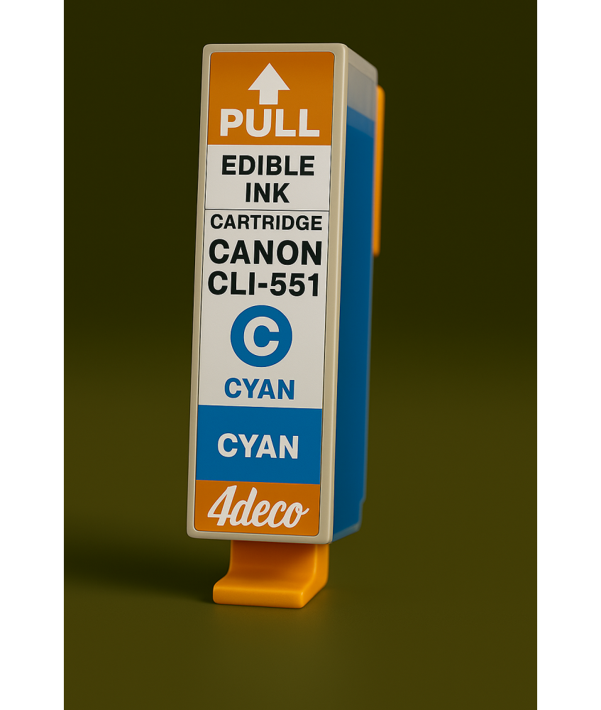 Cartuccia CLI-551C Inchiostro Commestibile Canon Ciano