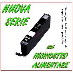 CLI-581Bk NERO PICCOLO CON CHIP - CARTUCCIA ALIMENTARE COMPATIBILE PER CANON
