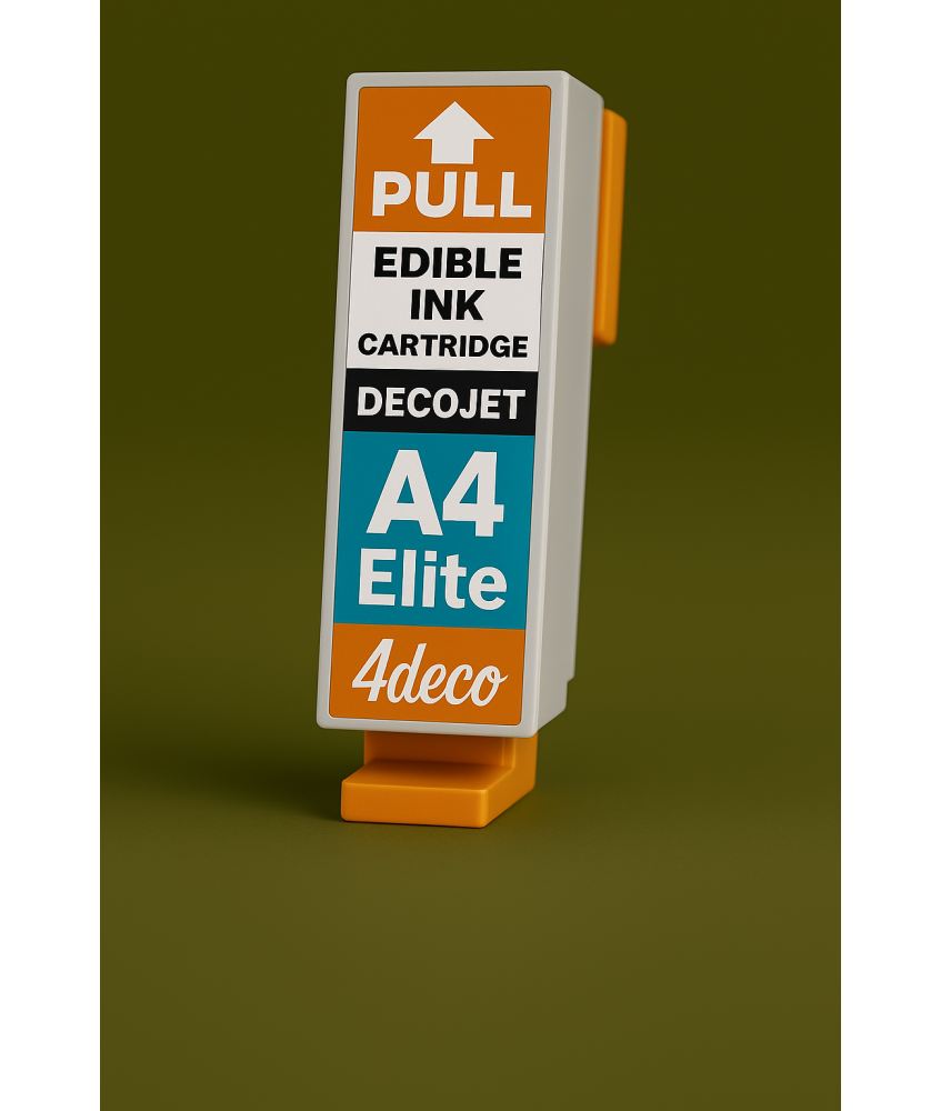 Inchiostro Commestibile Decojet A4 Elite Ciano per Torte
