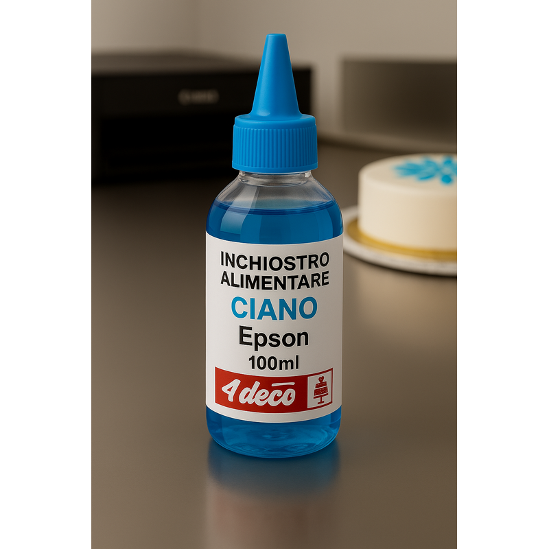 Inchiostro Alimentare Ciano per Epson 100ml - Ink per Stampanti Cake