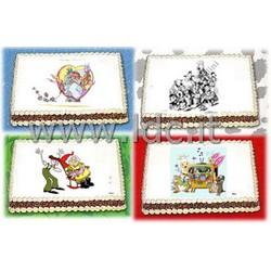 A3 - CIALDE EDIBILI - DECO FROST - FOGLI IN PASTA DI ZUCCHERO - 10 Fogli - FORMATO A3 - 42 x 29 cm