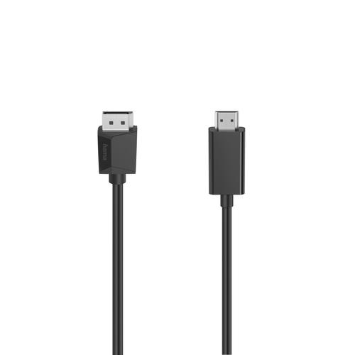 Hama 00200712 cavo e adattatore video 1,5 m DisplayPort HDMI Nero