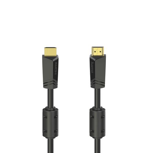 Hama Cavo HDMI Ultra HD 4K, Alta Velocità con Ethernet, 10 metri, ferrite, connettori dorati