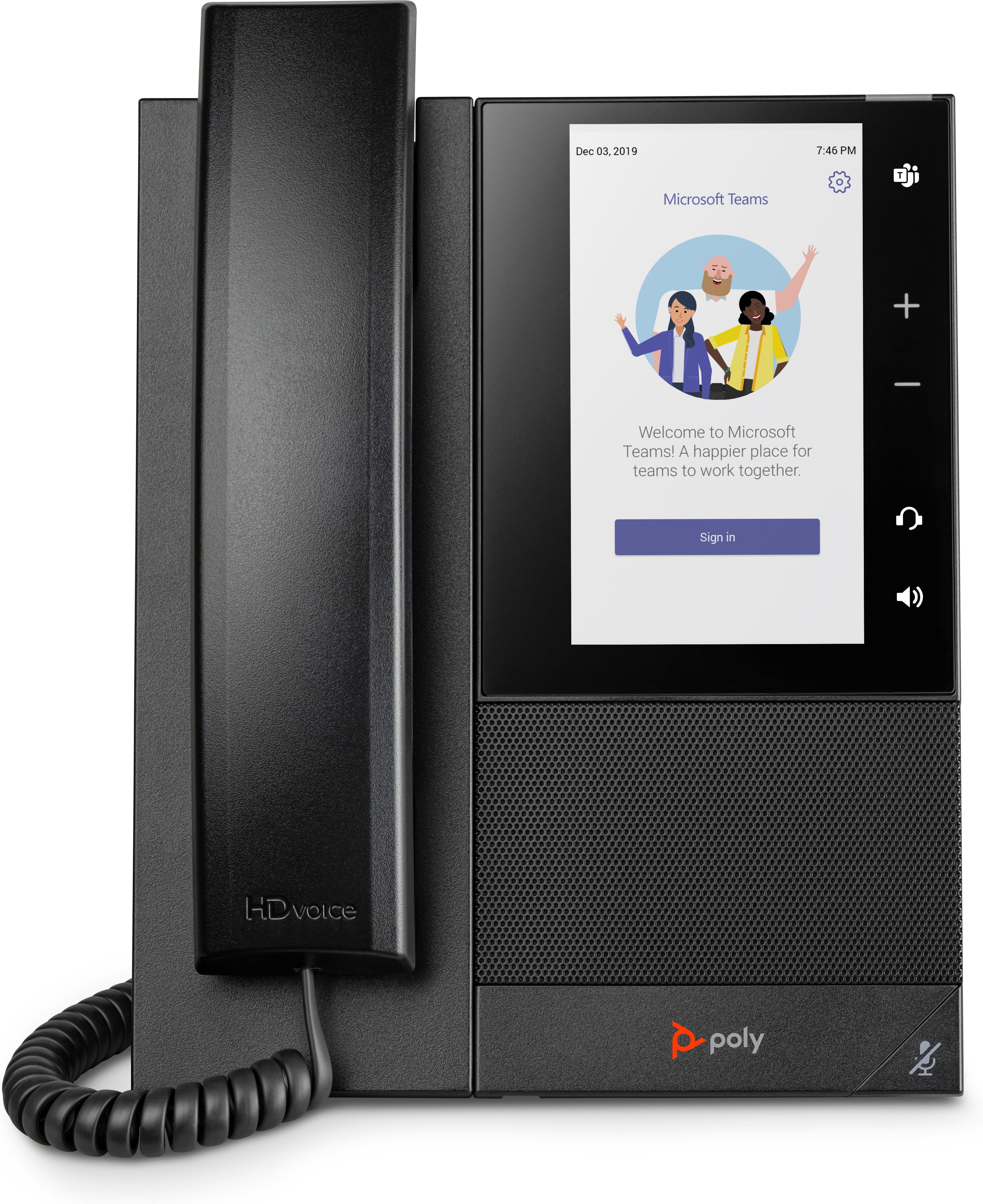 POLY Telefono multimediale aziendale CCX 500 per Microsoft Teams e abilitato per PoE