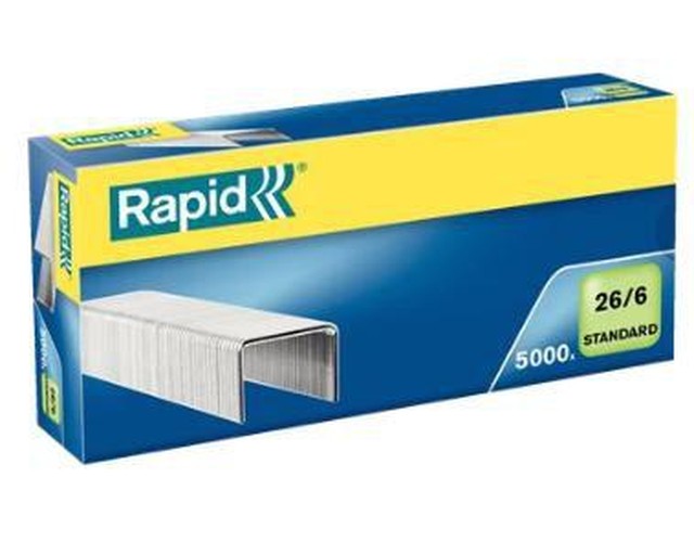 Rapid 26/6mm Staples [Pack 5000] 24861800