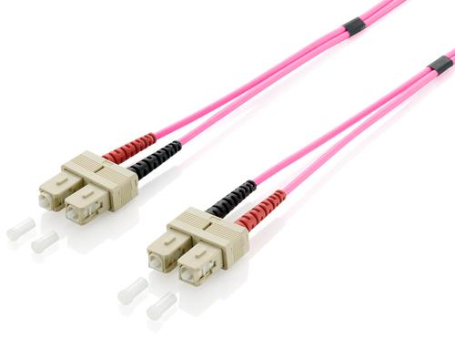 Equipaggia 255525 cavo a fibra ottica 5 m SC OM4 Viola