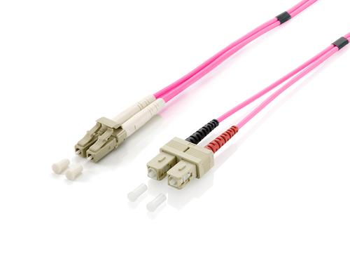 Equip 255537 cavo a fibra ottica 15 m 2x LC 2x SC OM4 Rosa