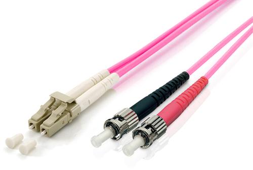 Equipaggia 255541 cavo a fibra ottica 1 m LC ST OM4 Viola