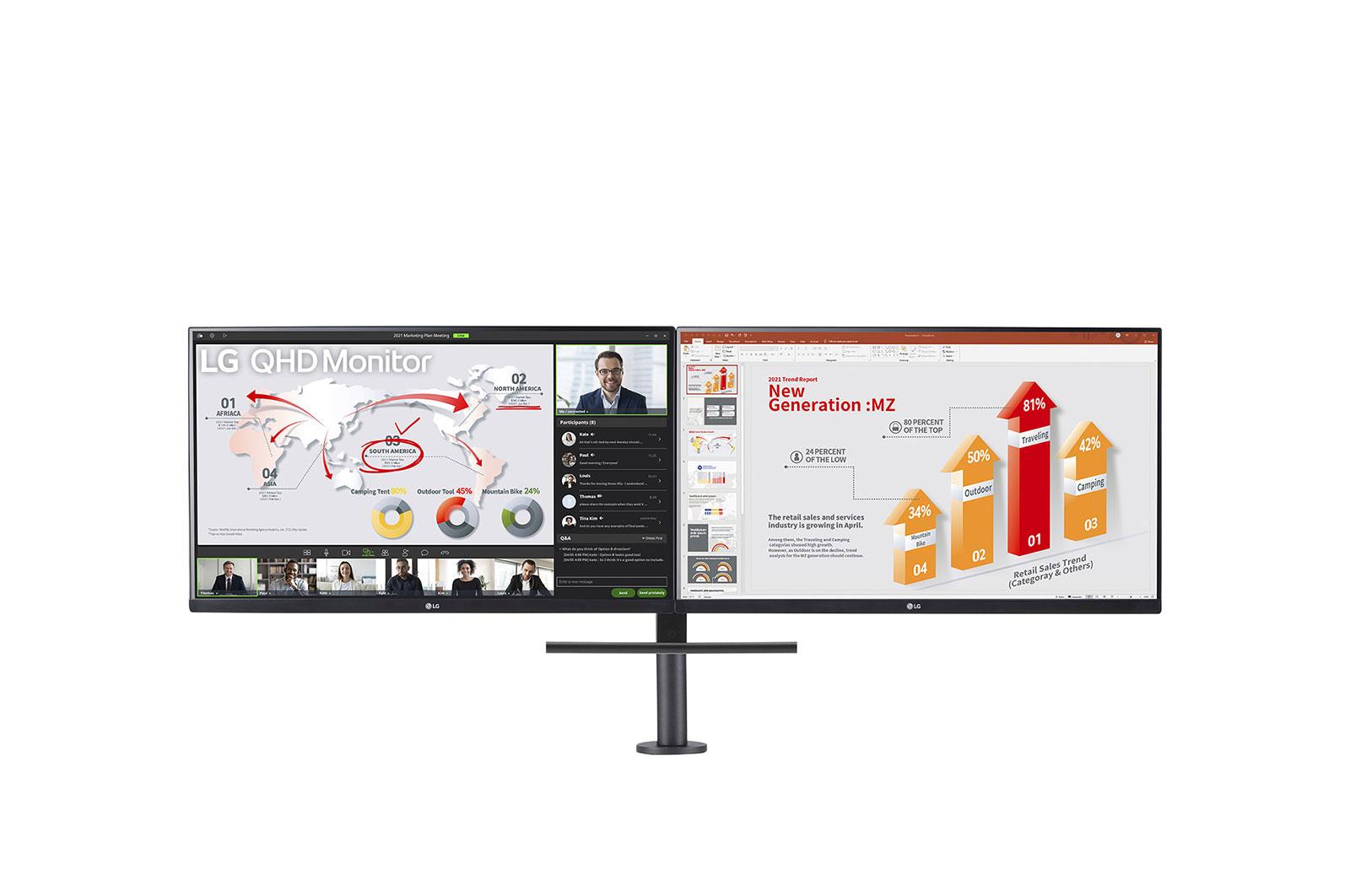 LG 27QP88DP-BS Monitor PC 68,6 cm [27] 2560 x 1440 Pixel Quad HD Nero (27QP88DP-BS 27IN 68.58CM IPS 25)
