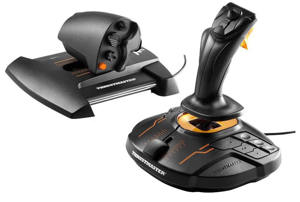 Thrustmaster T-16000M FCS Hotas Nero, Arancione USB Joystick Analogico/Digitale MAC, PC (Thrustmaster T.16000M FCS Hotas)