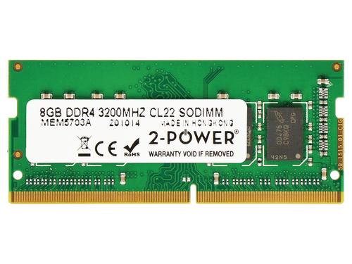 2-Power 2P-5M30Z71662 memoria 8 GB 1 x 8 GB DDR4 3200 MHz (8GB DDR4 3200MHz CL22 SODIMM)