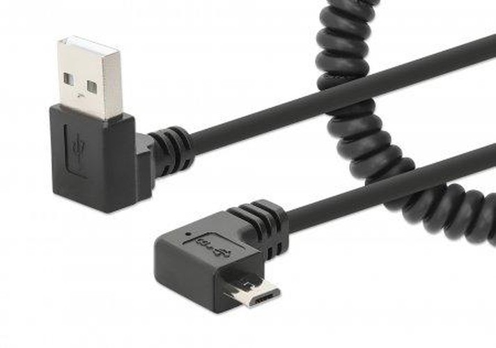 Manhattan 356237 cavo USB 1 m USB A Micro-USB B Nero