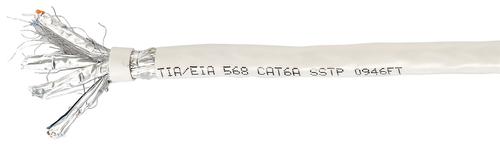 Equip 401491 cavo di rete Beige 100 m Cat6a S/FTP (S-STP)