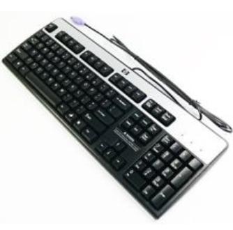 HP 434820-L37 tastiera PS/2 Nero, Argento
