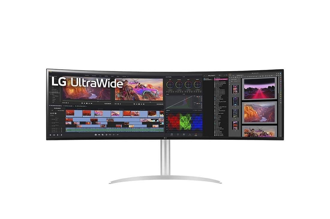 LG 49WQ95C-W LED display 124,5 cm [49] 5120 x 1440 Pixel UltraWide Dual Quad HD Argento (LG UltraWide 49WQ95C-W sk?rm - LED bag)