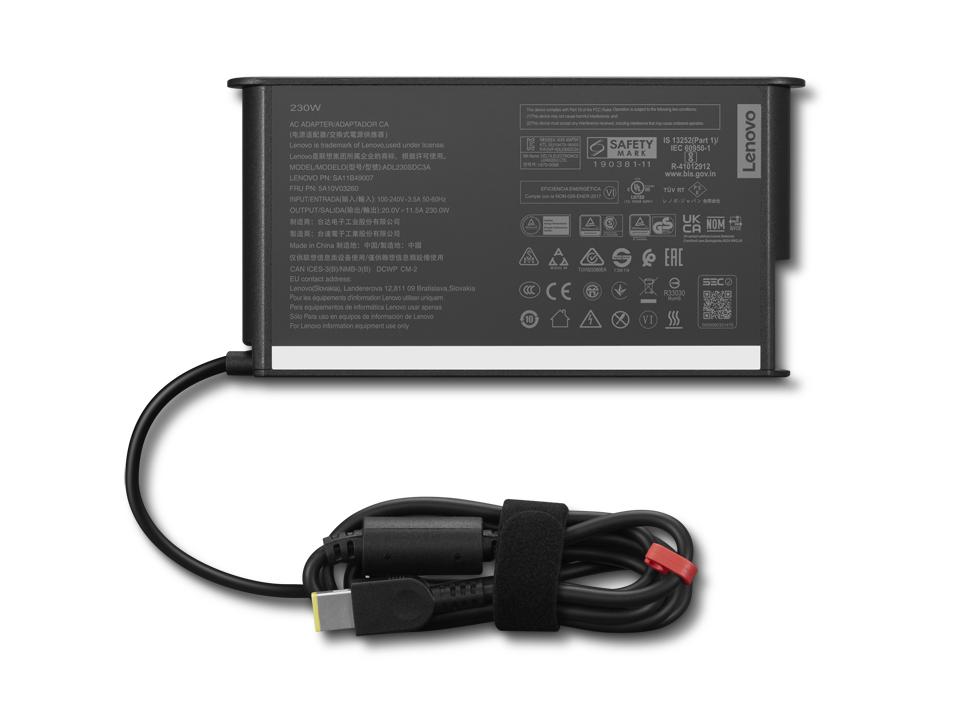 Lenovo 4X21L38742 adattatore e invertitore Interno 230 W Nero (AC Adapter 230W includes power cable)