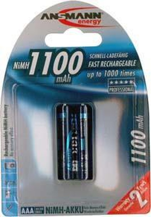 1X2 NiMH 1100 Mah Micro/Aaa