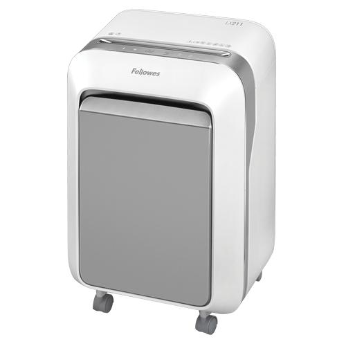 Fellowes LX Series Powershred LX21 distruggi documenti Taglio a frammenti Grigio, Bianco