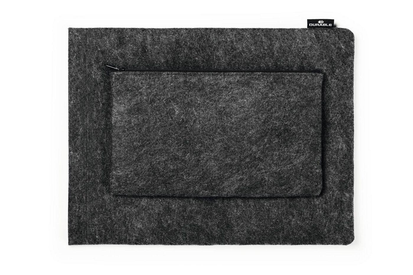 Durable Effect 33 cm [13] Custodia a tasca Antracite (Durable EFFECT Recycled Felt Laptop Laptop Case Sleeve with Phone and Acc