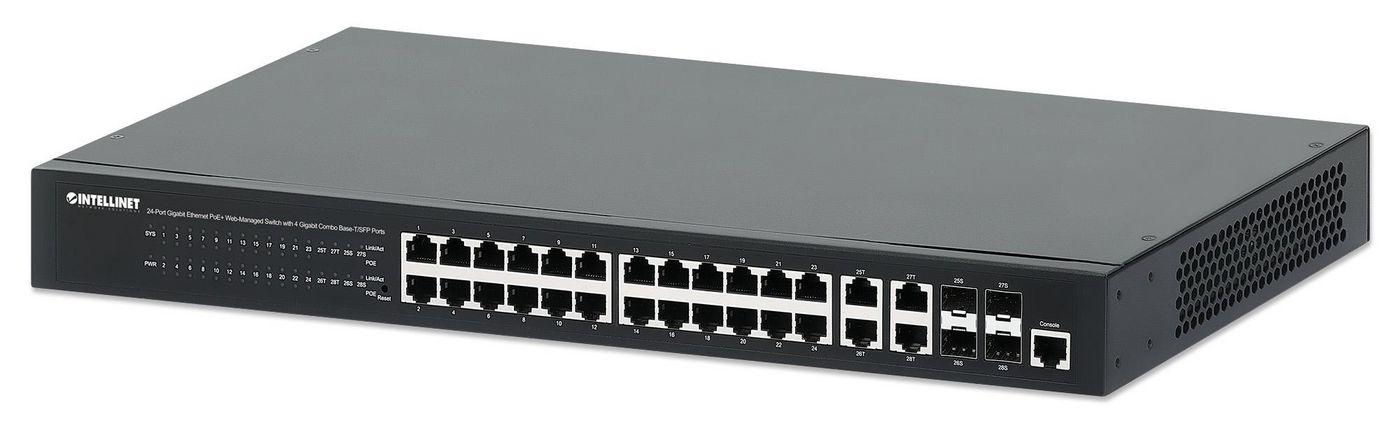 Poe+ Gigabit Ethernet a 24 porte