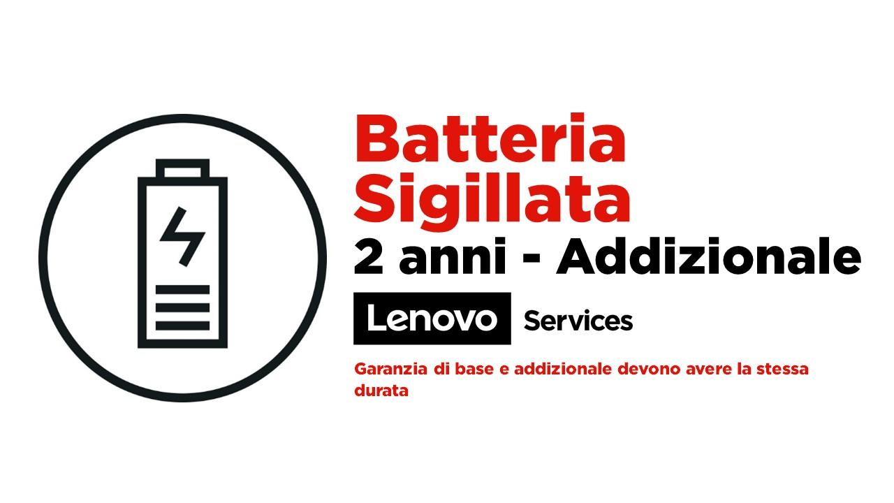 Lenovo 2Y Sealed Battery 1 licenza/e 2 anno/i (EPACK 2Y SEALED BATTERY - COMPATIBLE WITH ONSITE DELIVERY)