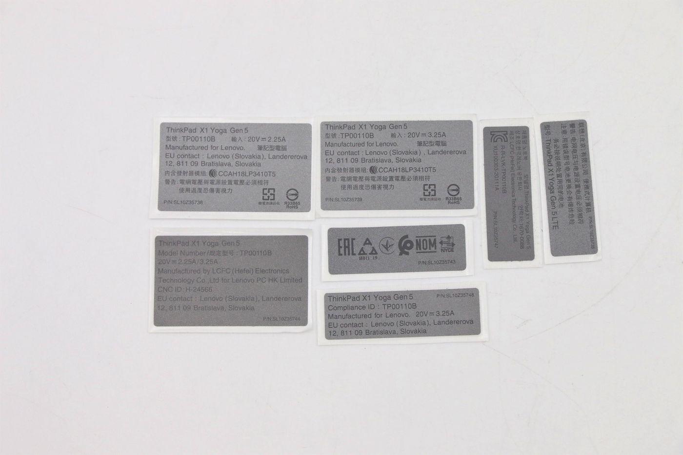 Kit di etichette Ratchet-2 INTEL FRU