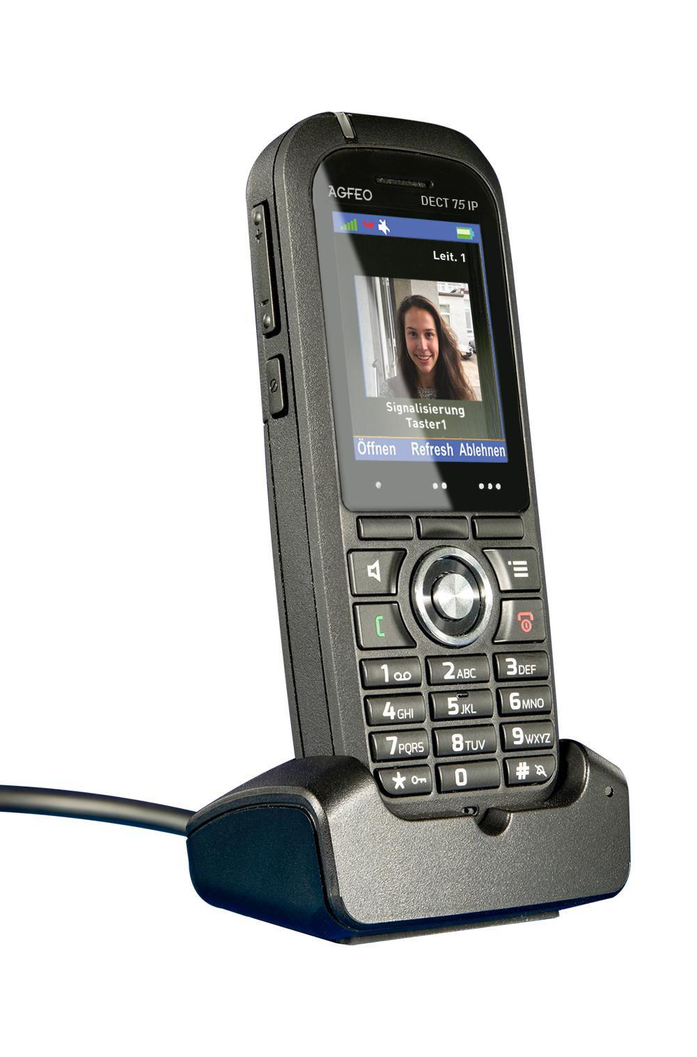 Dect 75 Ip Telefono Ip Nero Tft