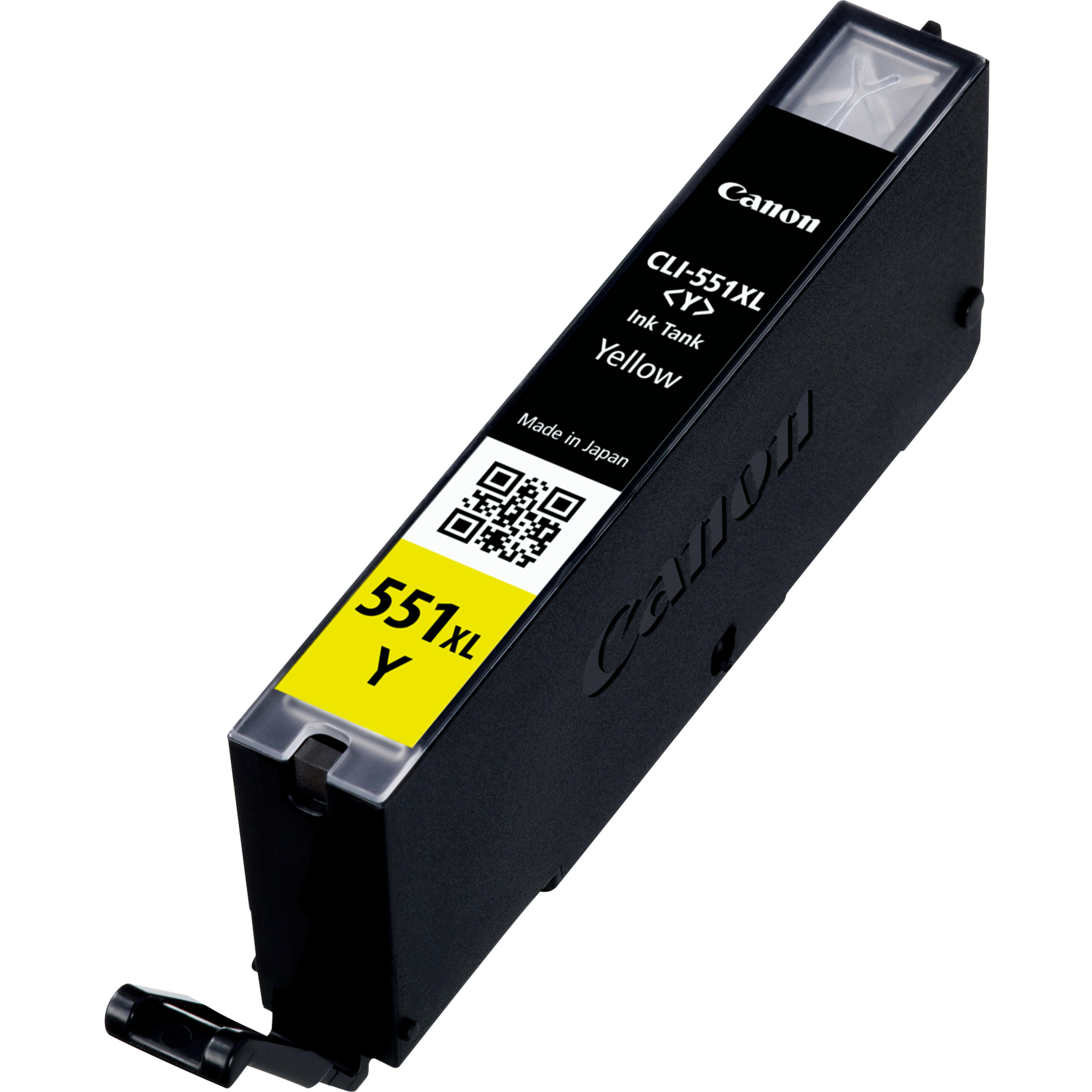 Canon Cartuccia d'inchiostro giallo a resa elevata CLI-551Y XL (OEM Canon CLI-551YXL Yellow High Capacity Ink Cartridge 6446B00