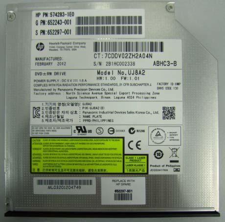 Kit DVD-RW SATA da 9,5 mm HP