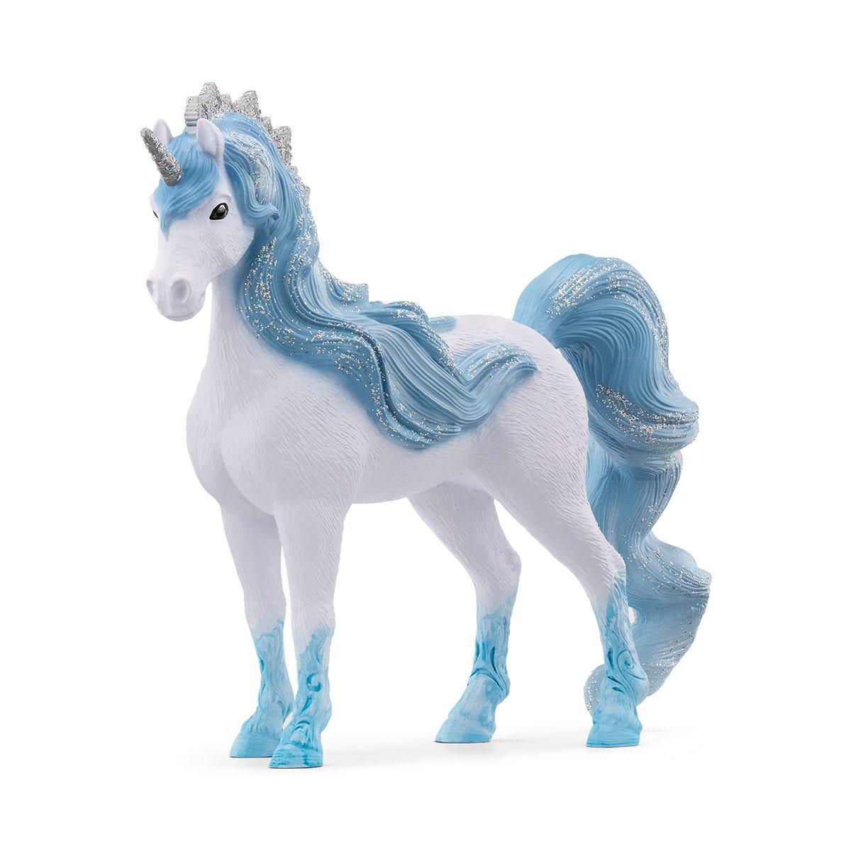 schleich BAYALA 70823 action figure giocattolo (SCHLEICH Bayala Flowy Unicorn Mare Toy Figure, 5 to 12 Years, Blue/White [70823
