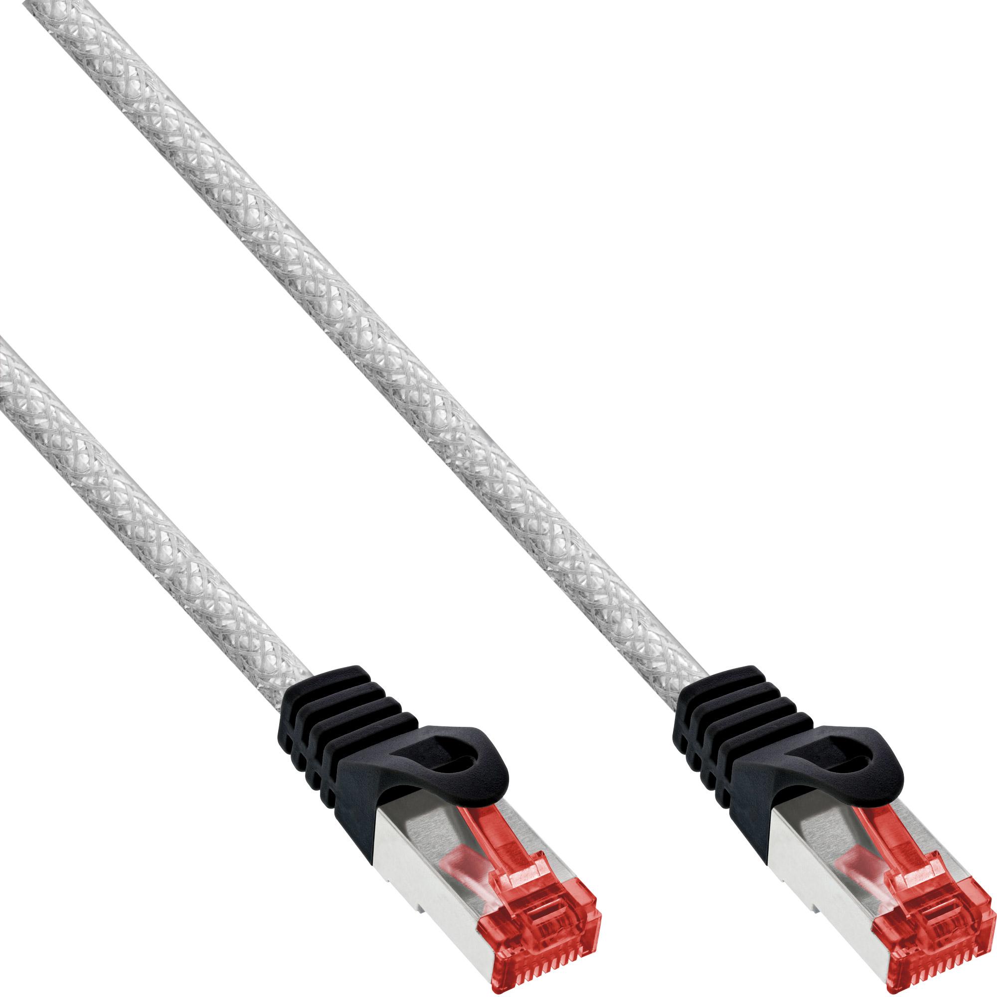 InLine Cavo patch Lan S/FTP (PiMf) Cat.6 250 MHz PVC CU trasparente 5m