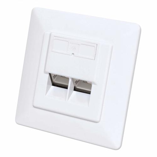 Intellinet 771917 presa energia 2 x RJ-45 Bianco