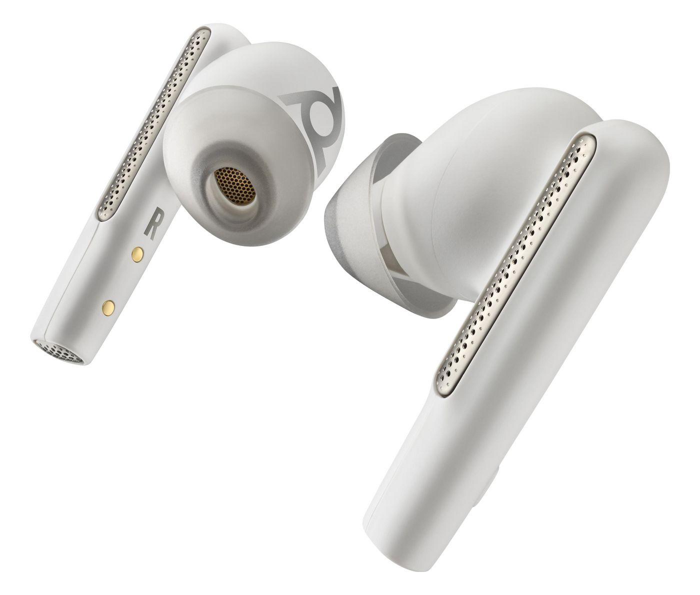 POLY Auricolari bianco sabbia Voyager Free 60 UC M + Adattatore BT700 USB-A + Custodia per ricarica di base (VOYAGER FREE 60 UC